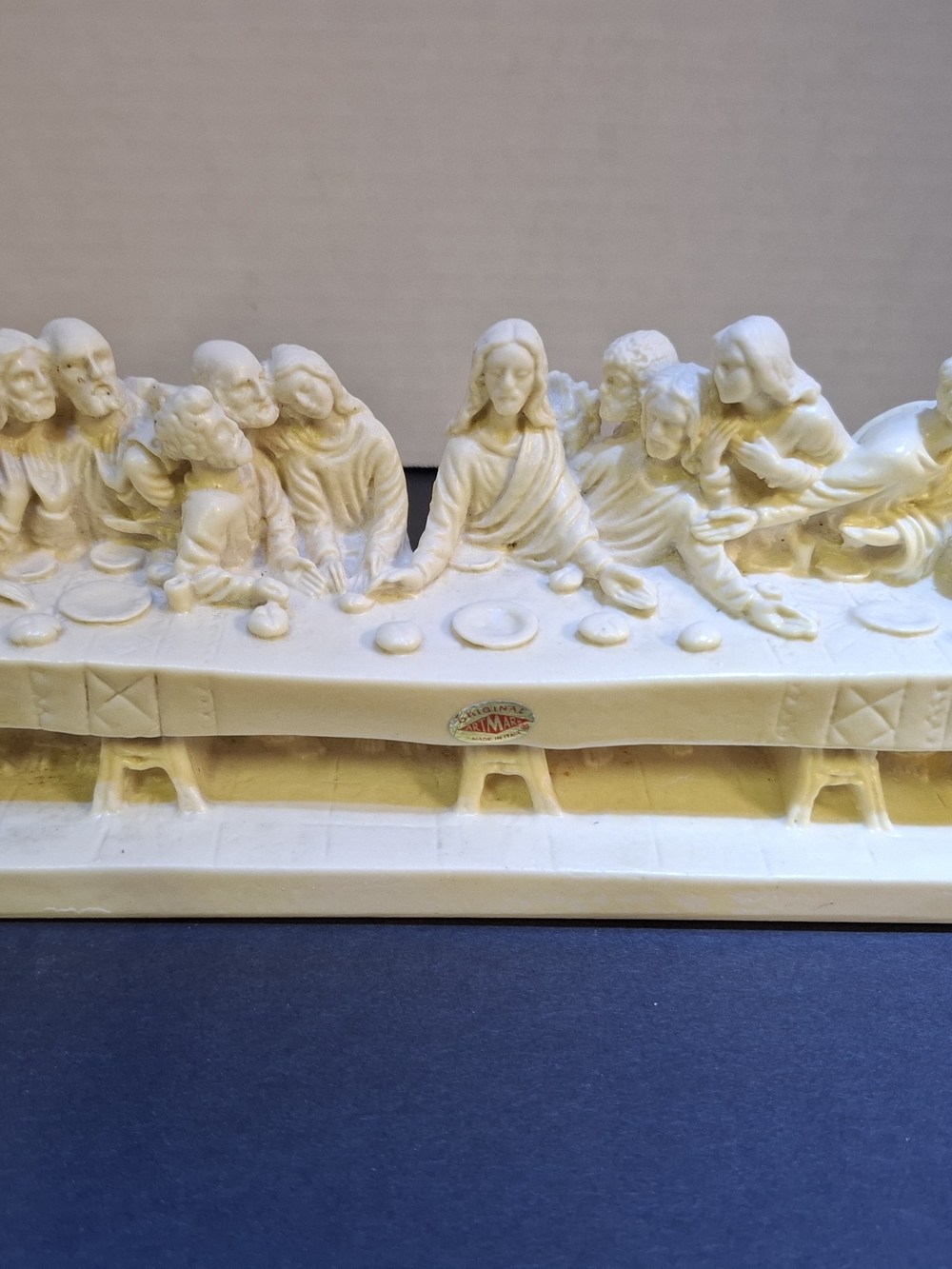 Vintage "The Last Supper" Figurine in Cream